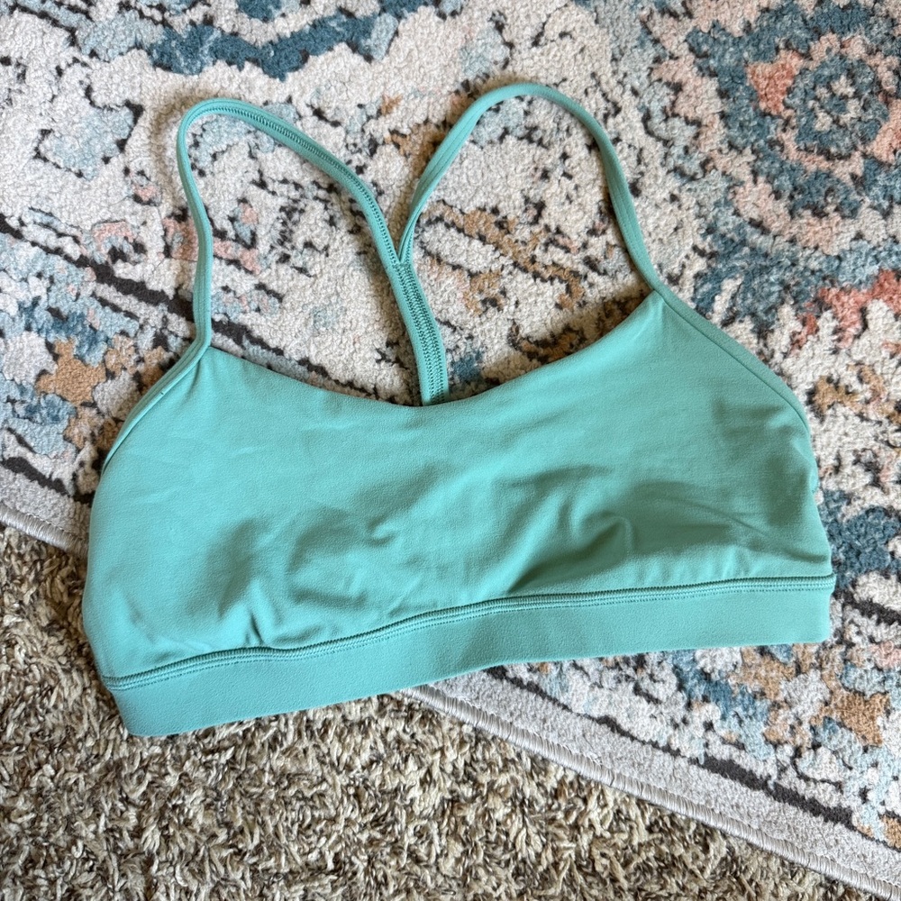 Lululemon Teal Nulu flow Y bra